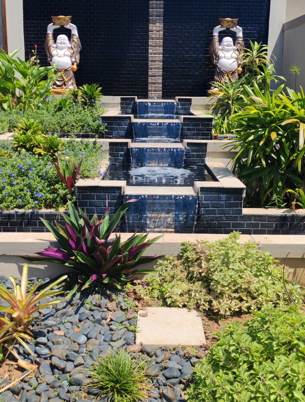 Koi pond installation for Durban backyards by Creative Landscapes